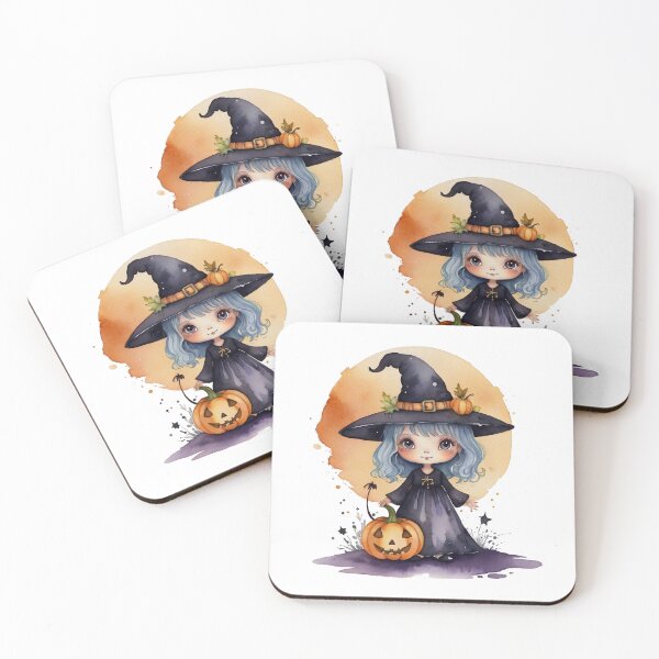 Item preview, Little Horrors - Witch Girl with Pumpkin - Bebe (White Variant) designed and sold by Creep-Vault.