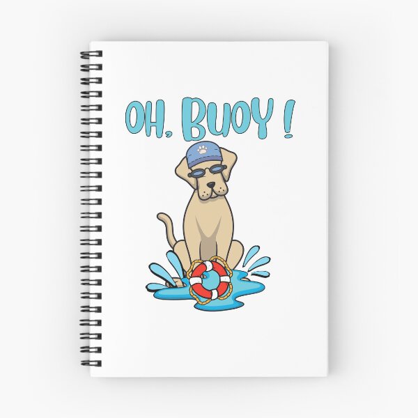 Item preview, Funny Big Brown dog Goes Swimming with a Buoy, Pun Intended designed and sold by Pet Station.