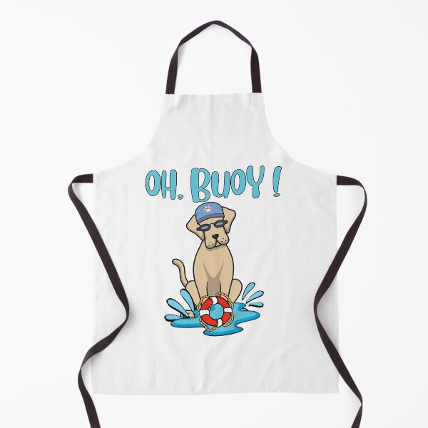 Item preview, Funny Big Brown dog Goes Swimming with a Buoy, Pun Intended designed and sold by Pet Station.