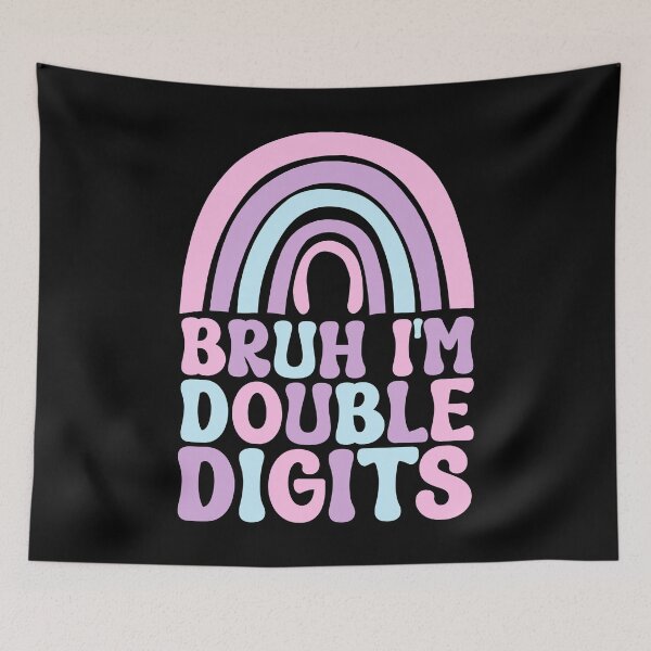 Item preview, Bruh I'm Double Digits 10th Birthday Ten Years Old designed and sold by Stick-Artistry.