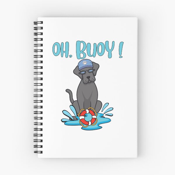 Item preview, Funny Big Black dog Goes Swimming with a Buoy, Pun Intended designed and sold by Pet Station.