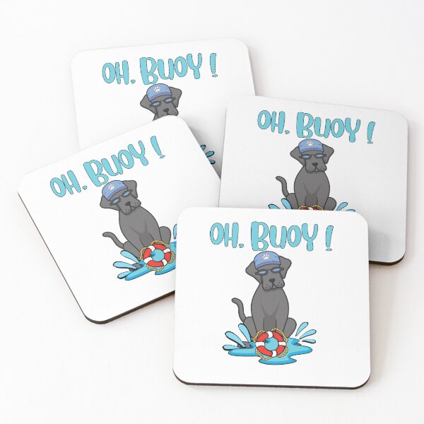 Item preview, Funny Big Black dog Goes Swimming with a Buoy, Pun Intended designed and sold by Pet Station.