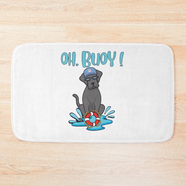 Item preview, Funny Big Black dog Goes Swimming with a Buoy, Pun Intended designed and sold by Pet Station.