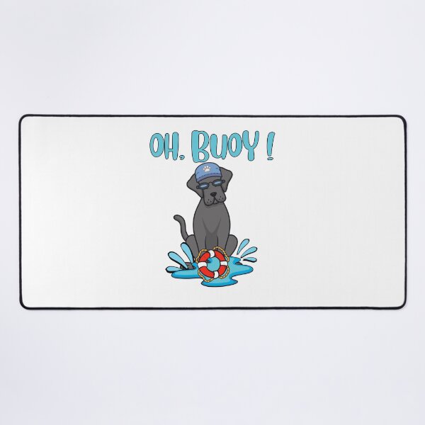 Item preview, Funny Big Black dog Goes Swimming with a Buoy, Pun Intended designed and sold by Pet Station.