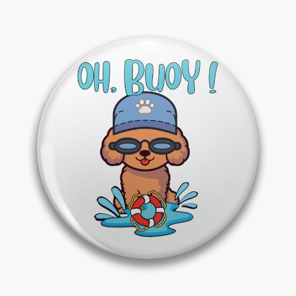Item preview, Funny Brown dog Goes Swimming with a Buoy, Pun Intended designed and sold by Pet Station.