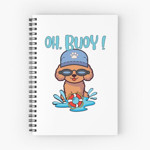 Item preview, Funny Brown dog Goes Swimming with a Buoy, Pun Intended designed and sold by Pet Station.