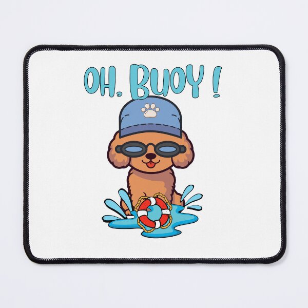 Item preview, Funny Brown dog Goes Swimming with a Buoy, Pun Intended designed and sold by Pet Station.
