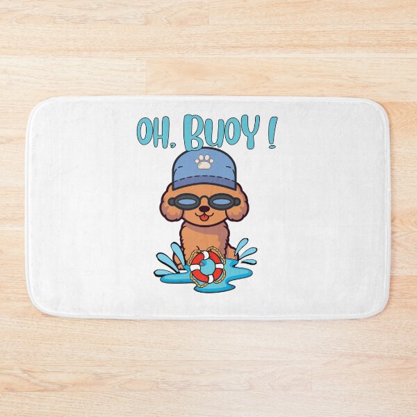 Item preview, Funny Brown dog Goes Swimming with a Buoy, Pun Intended designed and sold by Pet Station.