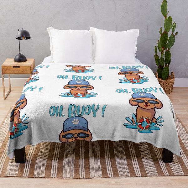 Item preview, Funny Brown dog Goes Swimming with a Buoy, Pun Intended designed and sold by Pet Station.