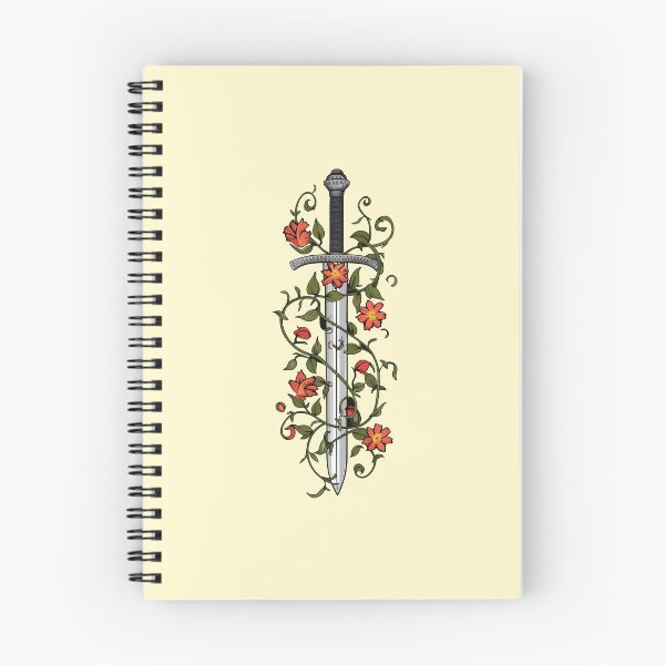 Item preview, Sword With Flowers Design for Men Women Floral Sword Lover -  designed and sold by PurpleLoveStore.