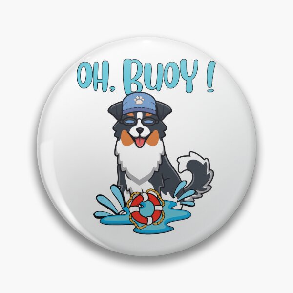 Item preview, Funny Collie dog Goes Swimming with a Buoy, Pun Intended designed and sold by Pet Station.