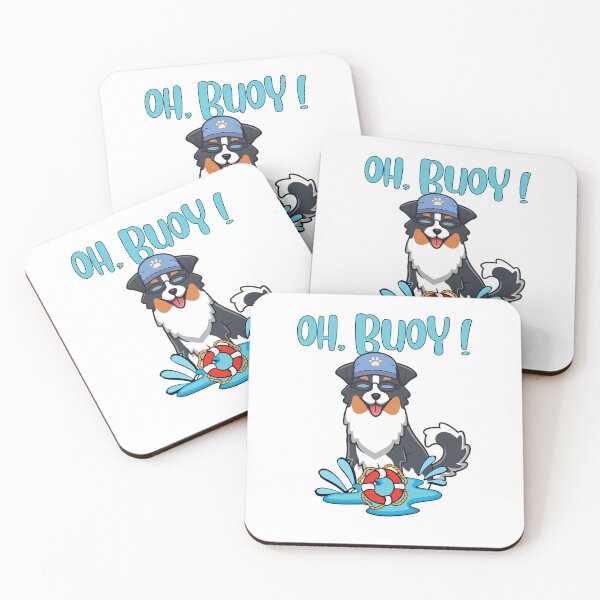 Item preview, Funny Collie dog Goes Swimming with a Buoy, Pun Intended designed and sold by Pet Station.