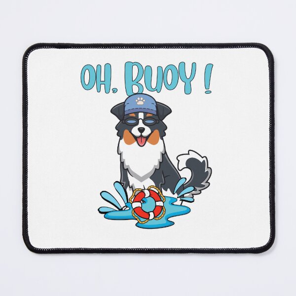 Item preview, Funny Collie dog Goes Swimming with a Buoy, Pun Intended designed and sold by Pet Station.