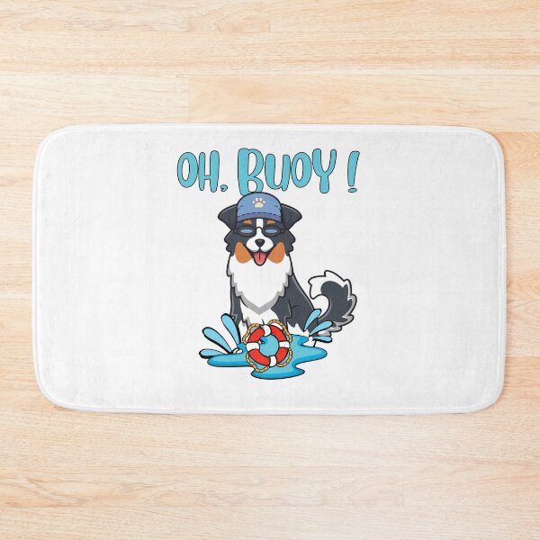 Item preview, Funny Collie dog Goes Swimming with a Buoy, Pun Intended designed and sold by Pet Station.