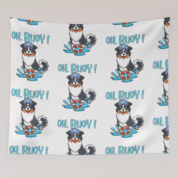 Item preview, Funny Collie dog Goes Swimming with a Buoy, Pun Intended designed and sold by Pet Station.