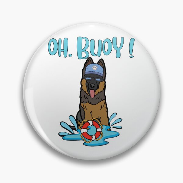 Item preview, Funny guard dog Goes Swimming with a Buoy, Pun Intended designed and sold by Pet Station.