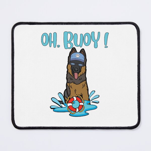 Item preview, Funny guard dog Goes Swimming with a Buoy, Pun Intended designed and sold by Pet Station.