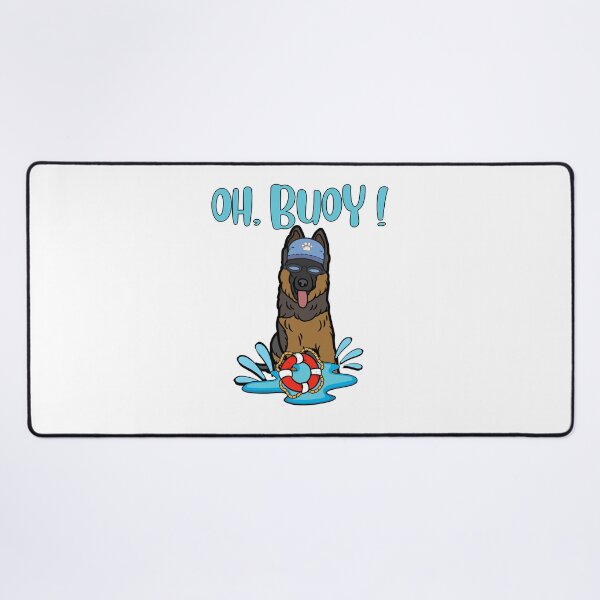 Item preview, Funny guard dog Goes Swimming with a Buoy, Pun Intended designed and sold by Pet Station.