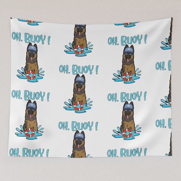 Item preview, Funny guard dog Goes Swimming with a Buoy, Pun Intended designed and sold by Pet Station.