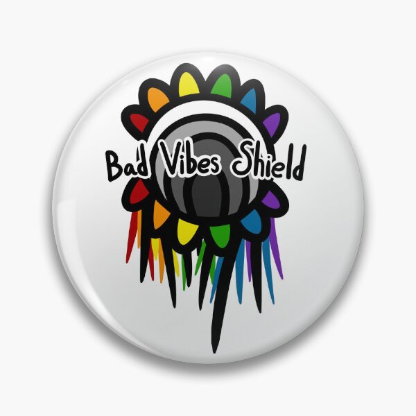 Item preview, Rainbow Bad Vibes Shield designed and sold by ShaeRaindrop.