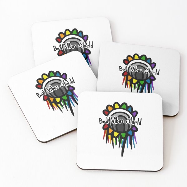 Item preview, Rainbow Bad Vibes Shield designed and sold by ShaeRaindrop.