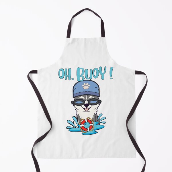 Item preview, Husky dog Goes Swimming with a Buoy, Pun Intended designed and sold by Pet Station.