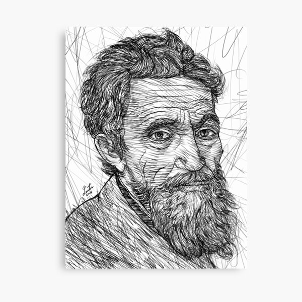 Item preview, MICHELANGELO ink portrait designed and sold by lautir.
