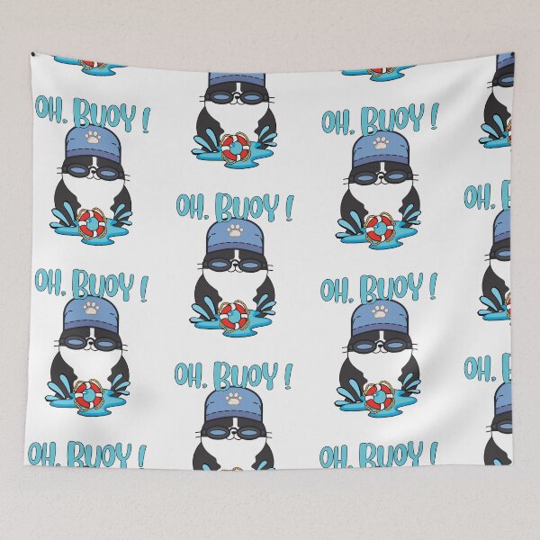 Item preview, Fat cat Goes Swimming with a Buoy, Pun Intended designed and sold by Pet Station.