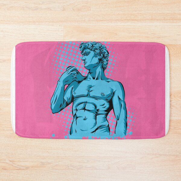 Item preview, Michelangelo's David bust. Retrofuturistic vector illustration in vaporwave and retrowave 80's aesthetics style designed and sold by Doomko.
