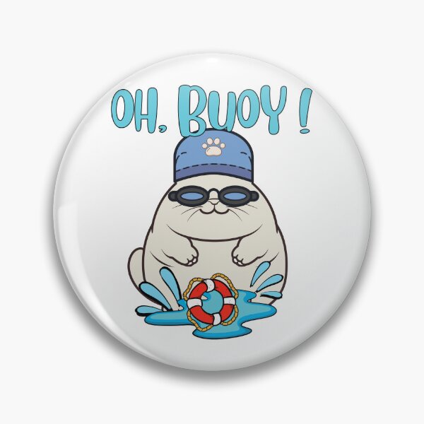 Item preview, Sumo cat Goes Swimming with a Buoy, Pun Intended designed and sold by Pet Station.