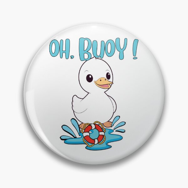 Item preview, Funny Duck Goes Swimming with a Buoy, Pun Intended designed and sold by Pet Station.
