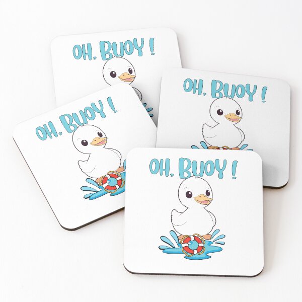 Item preview, Funny Duck Goes Swimming with a Buoy, Pun Intended designed and sold by Pet Station.