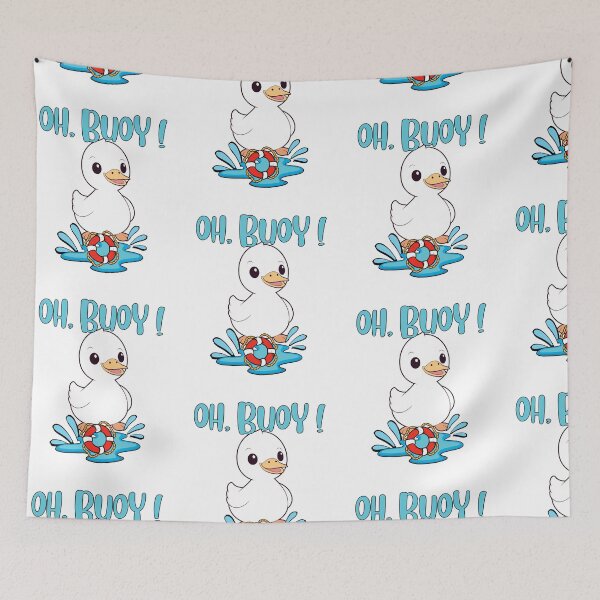 Item preview, Funny Duck Goes Swimming with a Buoy, Pun Intended designed and sold by Pet Station.