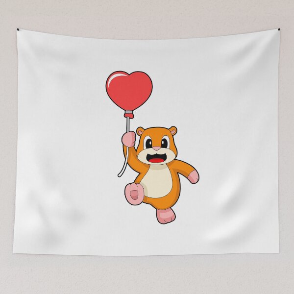 Item preview, Hamster Heart Balloon designed and sold by Snabdesign84.