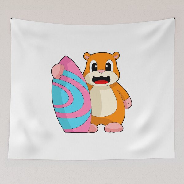 Item preview, Hamster Surfer Surfboard designed and sold by Snabdesign84.