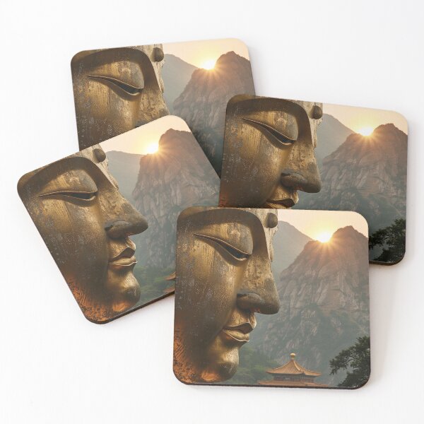 Item preview, Golden Buddha in the Mountains designed and sold by OccultDreams.