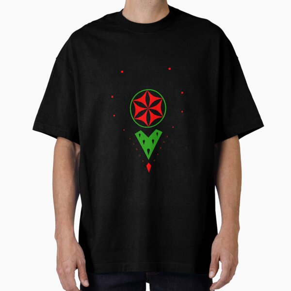 Folk pattern of Polish highlanders - Parzenica Oversized T-Shirt