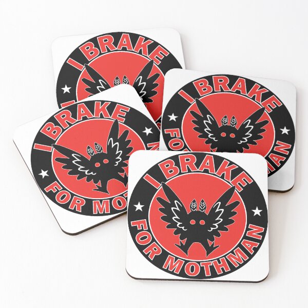 Item preview, I Brake For Nothman Funny Mothman Circle Car Bumper  designed and sold by Burpishop.