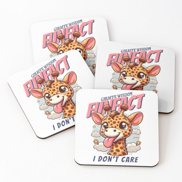 Item preview, giraffe wisdom fun fact I dont care designed and sold by ShawishArt.