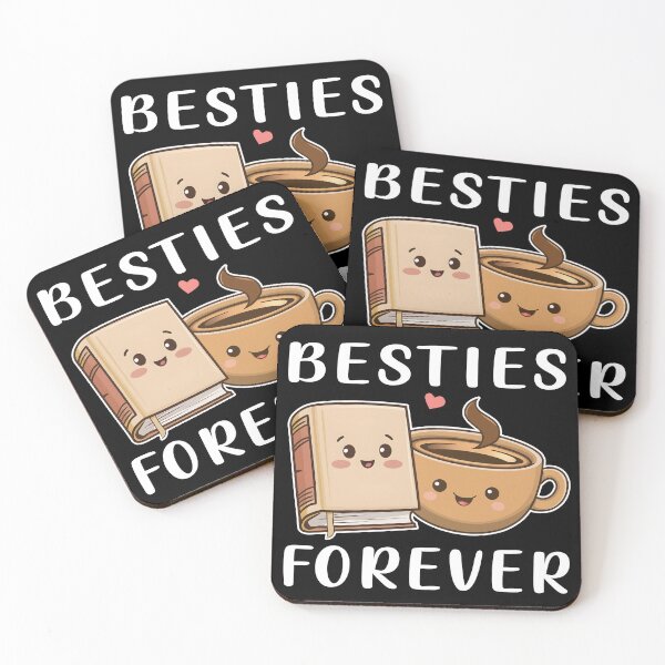 Item preview, Besties forever, Best duo book and coffee designed and sold by Szkicerka.