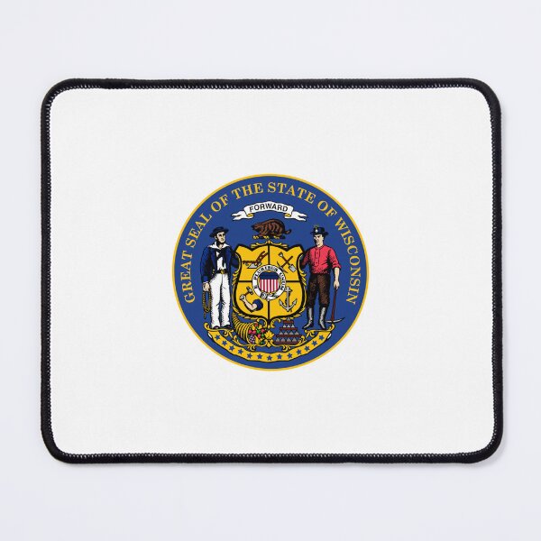 Item preview, Wisconsin State Seal designed and sold by US States Merch.