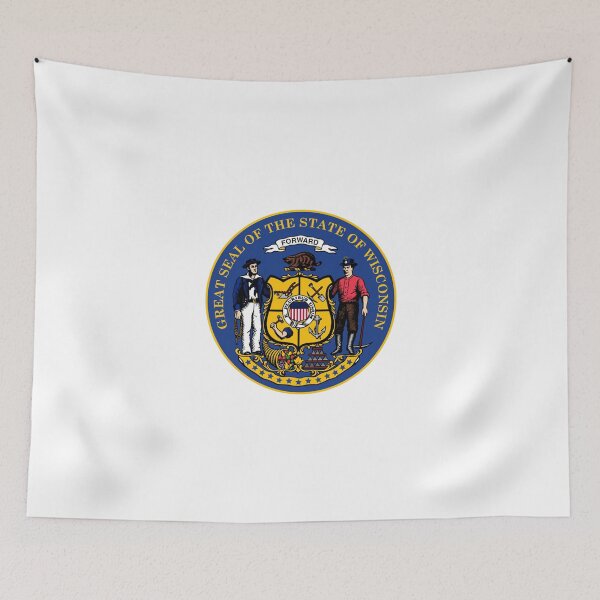 Item preview, Wisconsin State Seal designed and sold by US States Merch.
