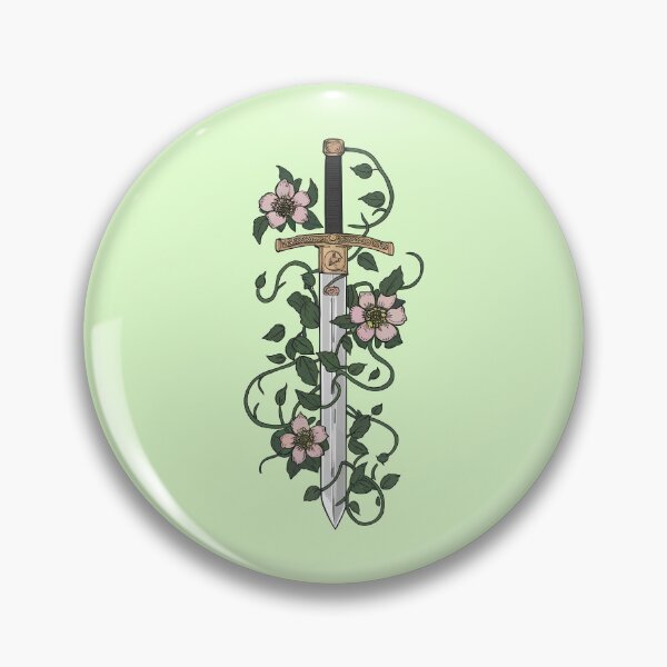 Item preview, Sword With Flowers Design for Men Women Floral Sword Lover -  designed and sold by PurpleLoveStore.