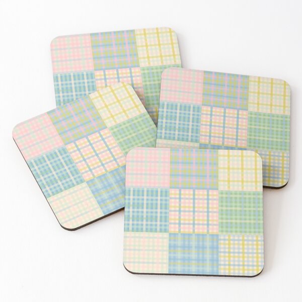 Item preview, Gingham Patchwork Pastel Checkered Pattern designed and sold by kierkegaard.