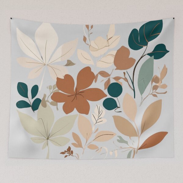 Item preview, Minimalist Leaf and Flower Illustration designed and sold by Sadia  Jannat.