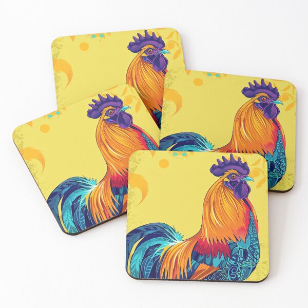 Item preview, Colorful Trippy Rooster designed and sold by OccultDreams.