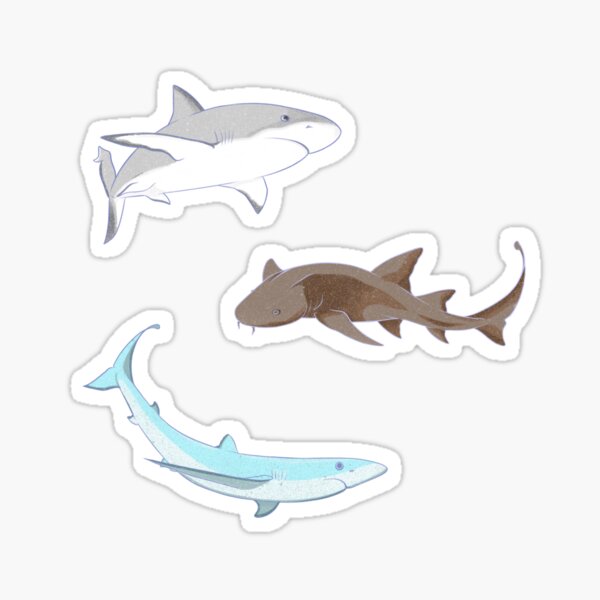 Vista previa del artículo con la obra «tiburones», diseñado y vendido por Crobidon.