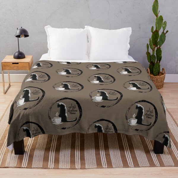 Item preview, Cat and coffee Coffee Time - gifts for cat and coffee lovers designed and sold by alczar.