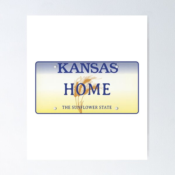 Item preview, Kansas State License Plate designed and sold by US States Merch.