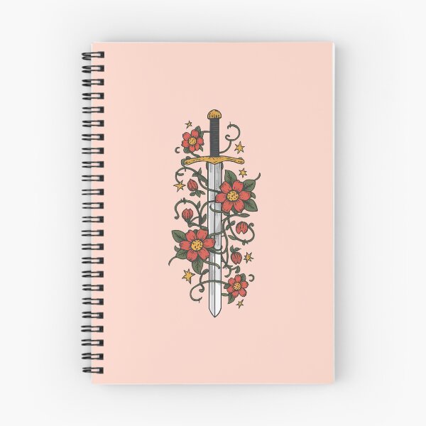 Item preview, Sword With Flowers Design for Men Women Floral Sword Lover -  designed and sold by PurpleLoveStore.